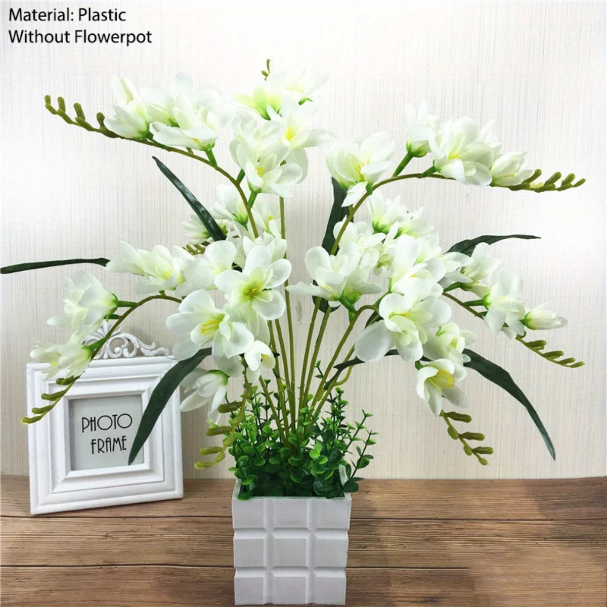 1Pc Artificial Orchid Flower Without Flower Pot  Flower Arrangement