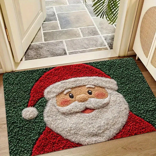 Christmas Carpet Door Merry Christmas Mat Santa Claus Outdoor Decorations Home 2025
