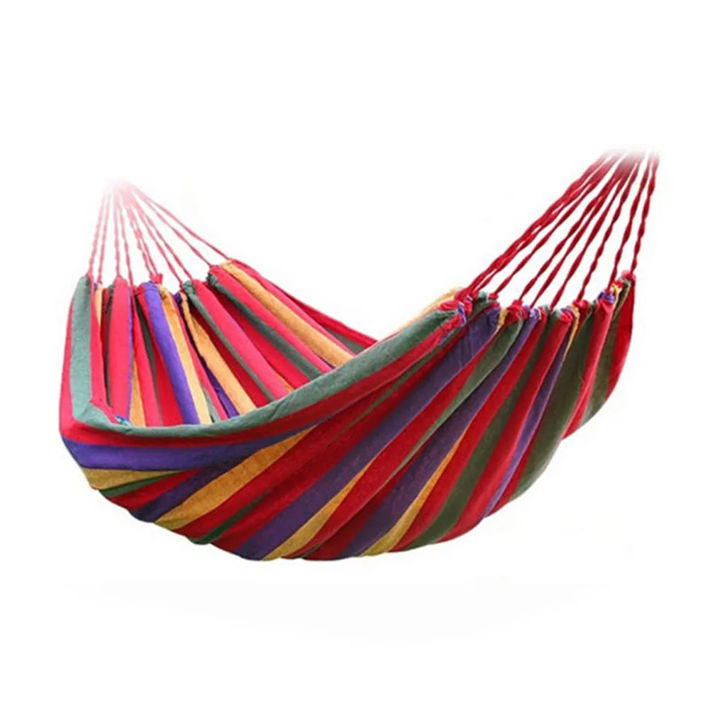 1-2 Person Fabric Hammock 264lbs Capacity  Pendant 102x32 in with Carry Bag