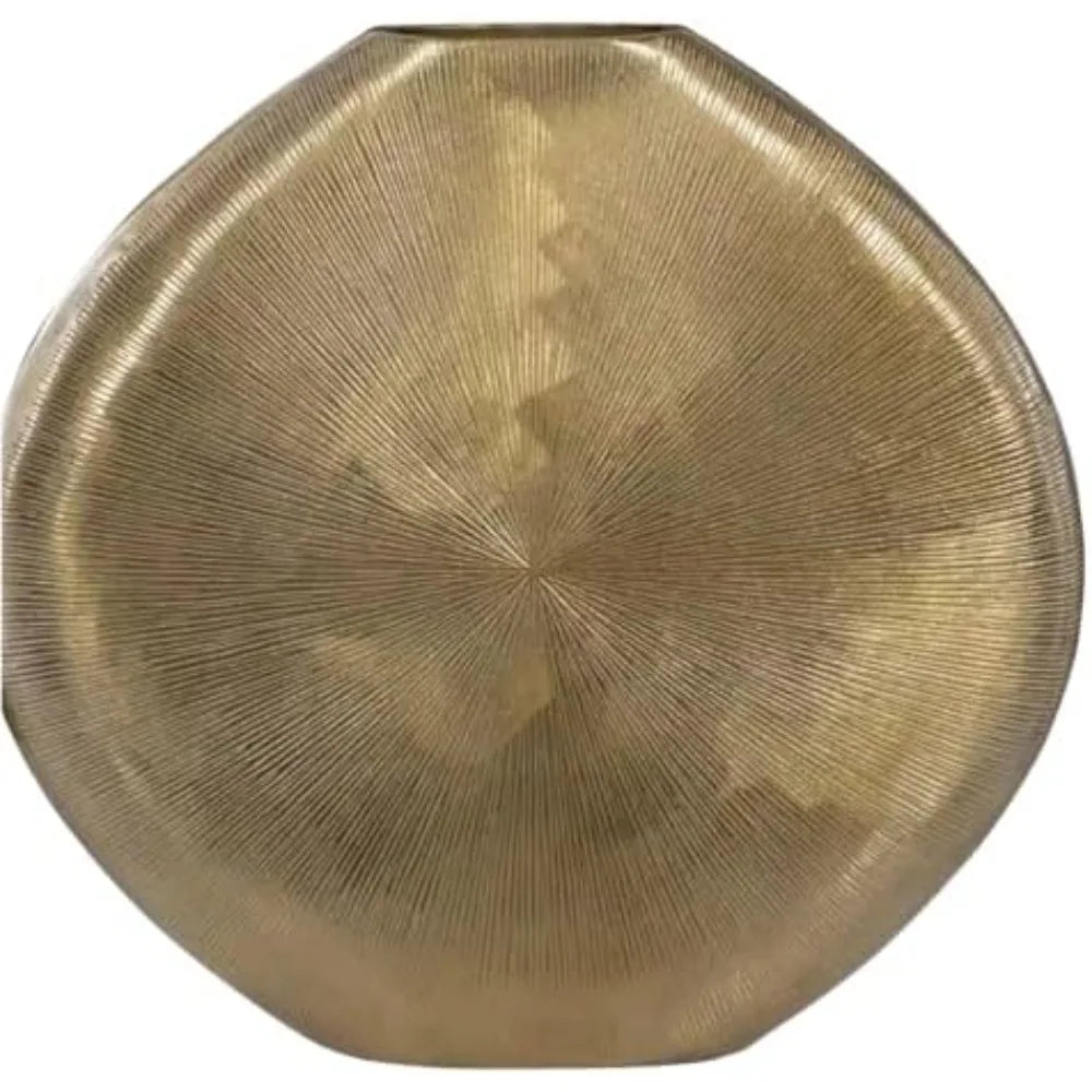 Gold Metal Vase Elegant Flower Vase Minimalist Design Durable