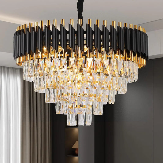 Luxury Pendant Lights Crystal Aluminum Chandelier  Indoor Lighting  Decor
