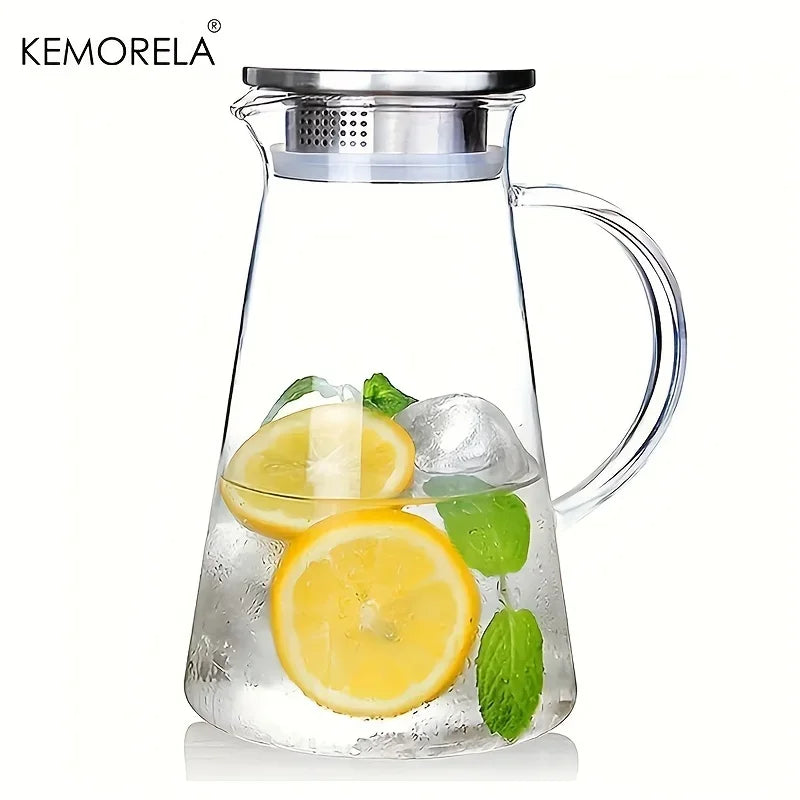 1/2Pcs Water Jug Heat-Resistant Glass Water Kettle  Large Capacity Jug