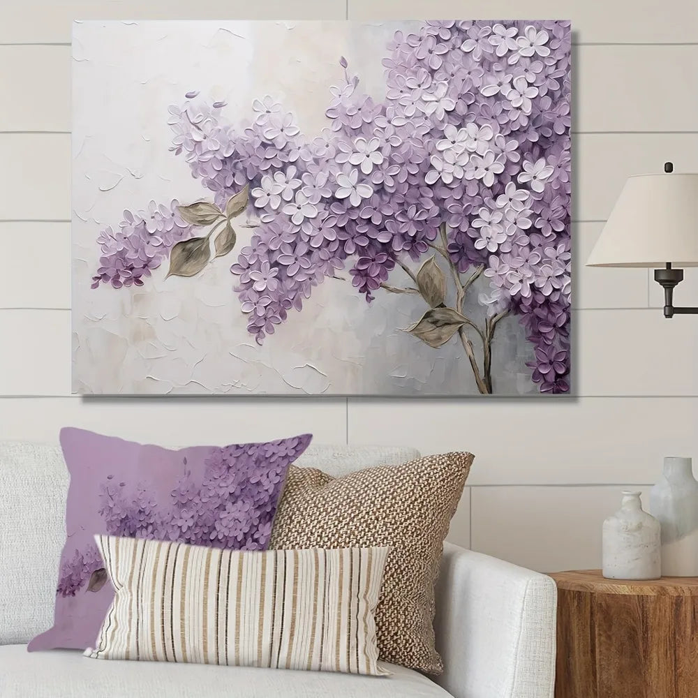 Clove floral canvas wall art, 1.5 inch thick pine frame print