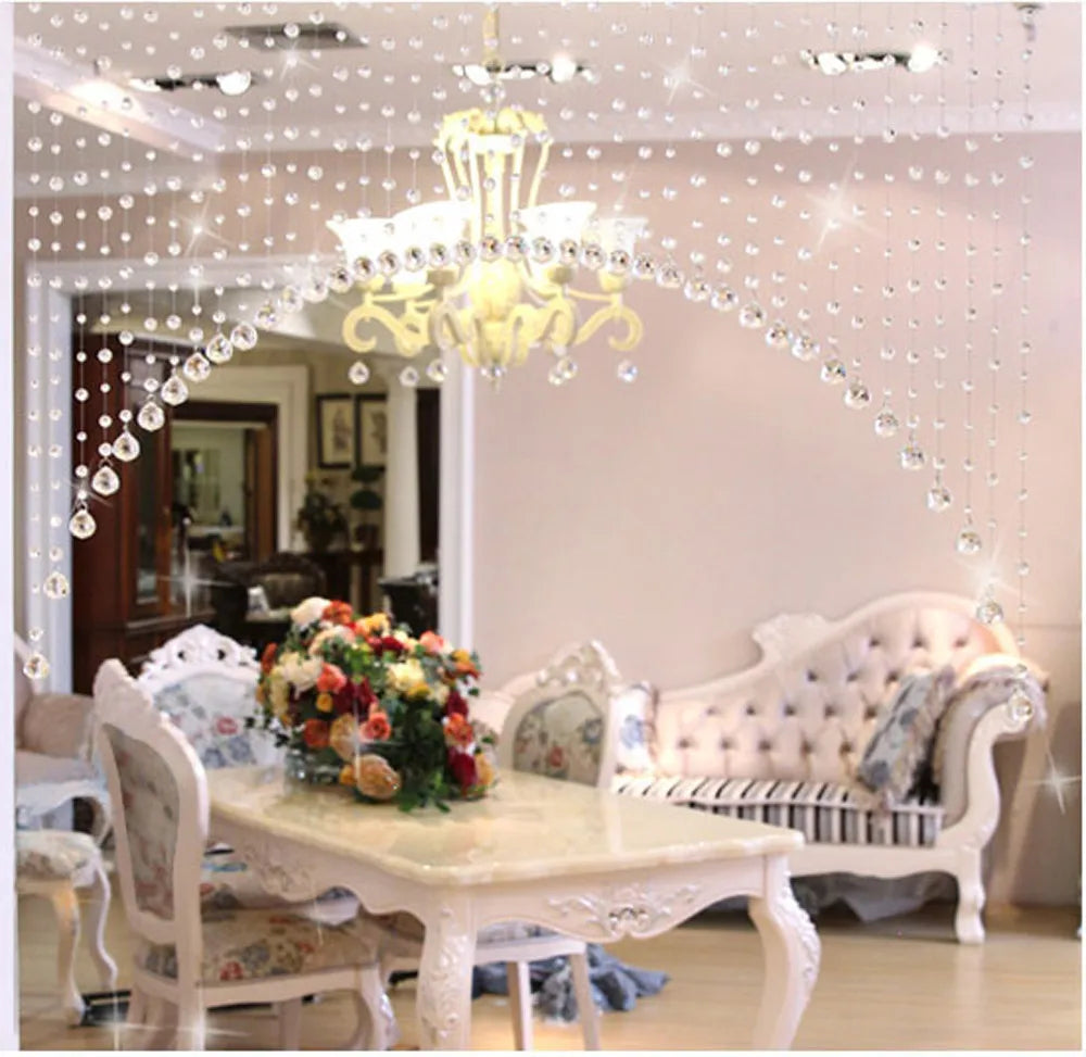 Fashion Crystal Glass Bead Curtain for Home Decor