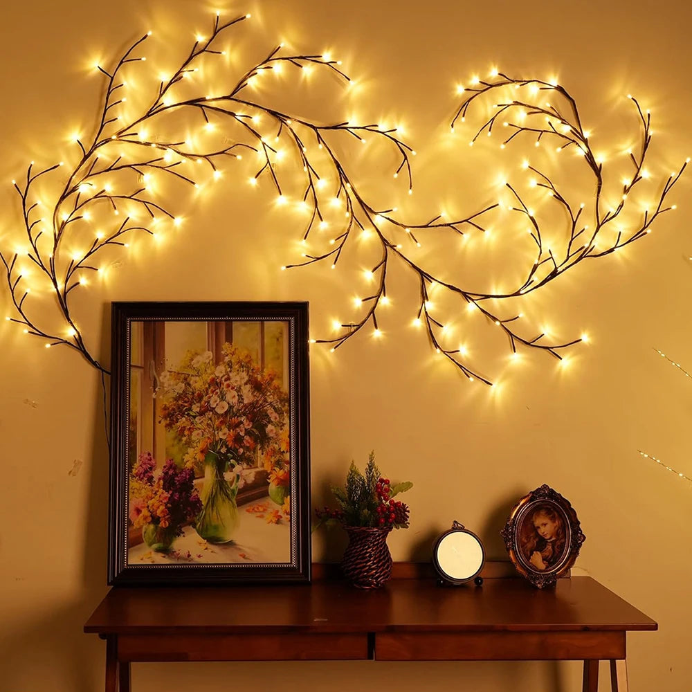 Outdoor Lighting  Solar Tree and Vine Lamp 96LED Tree Branches Light Waterproof Garland