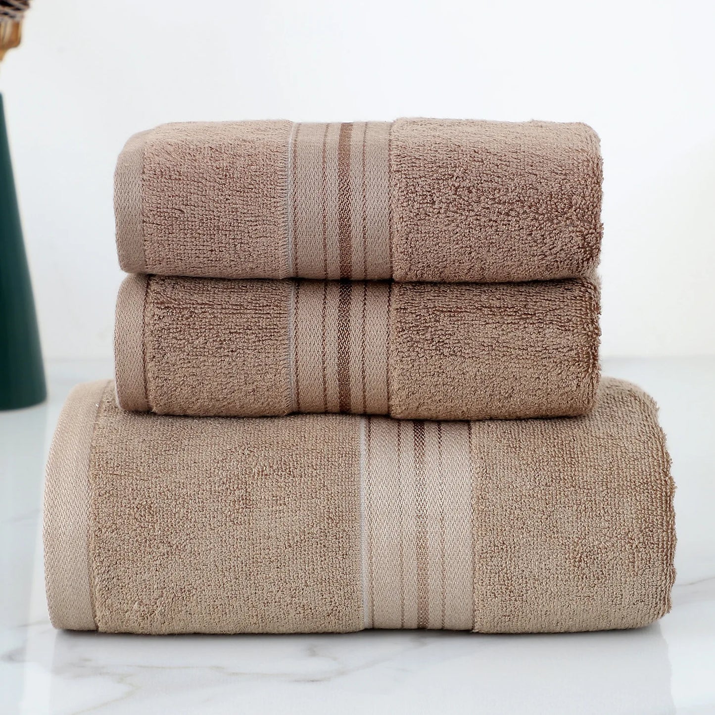 3pcs Set Bamboo Towel Bathroom  Hand Face Towel ,  Big Bath Towel , Bamboo Sport Towels