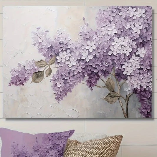 Clove floral canvas wall art, 1.5 inch thick pine frame print