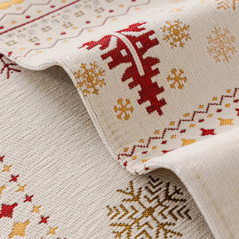 Christmas Tree Chenille Sofa Cushion Four-Season Anti-Slip Luxury Style Sofa Seat Covers