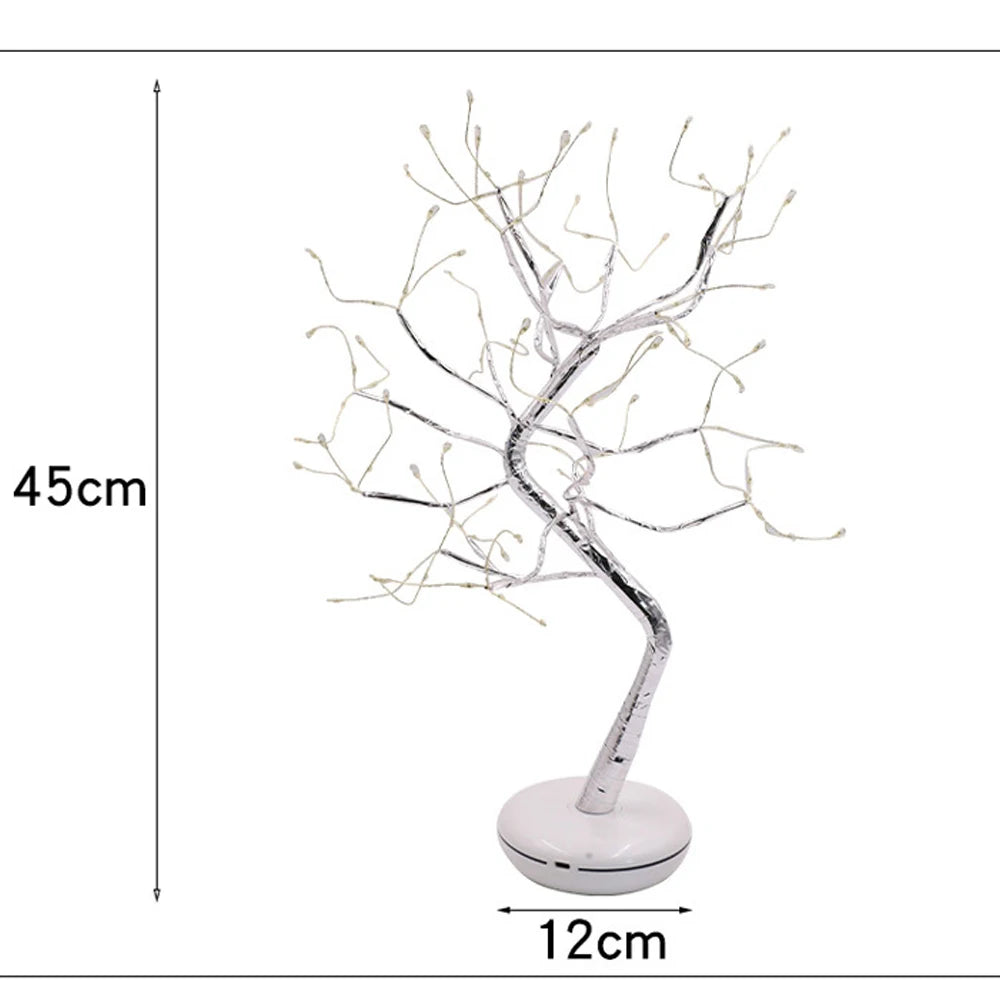 LED Tree Light Cherry Plum Blossom Tree Light Table Lamps Night Light Bedroom/ Wedding Party