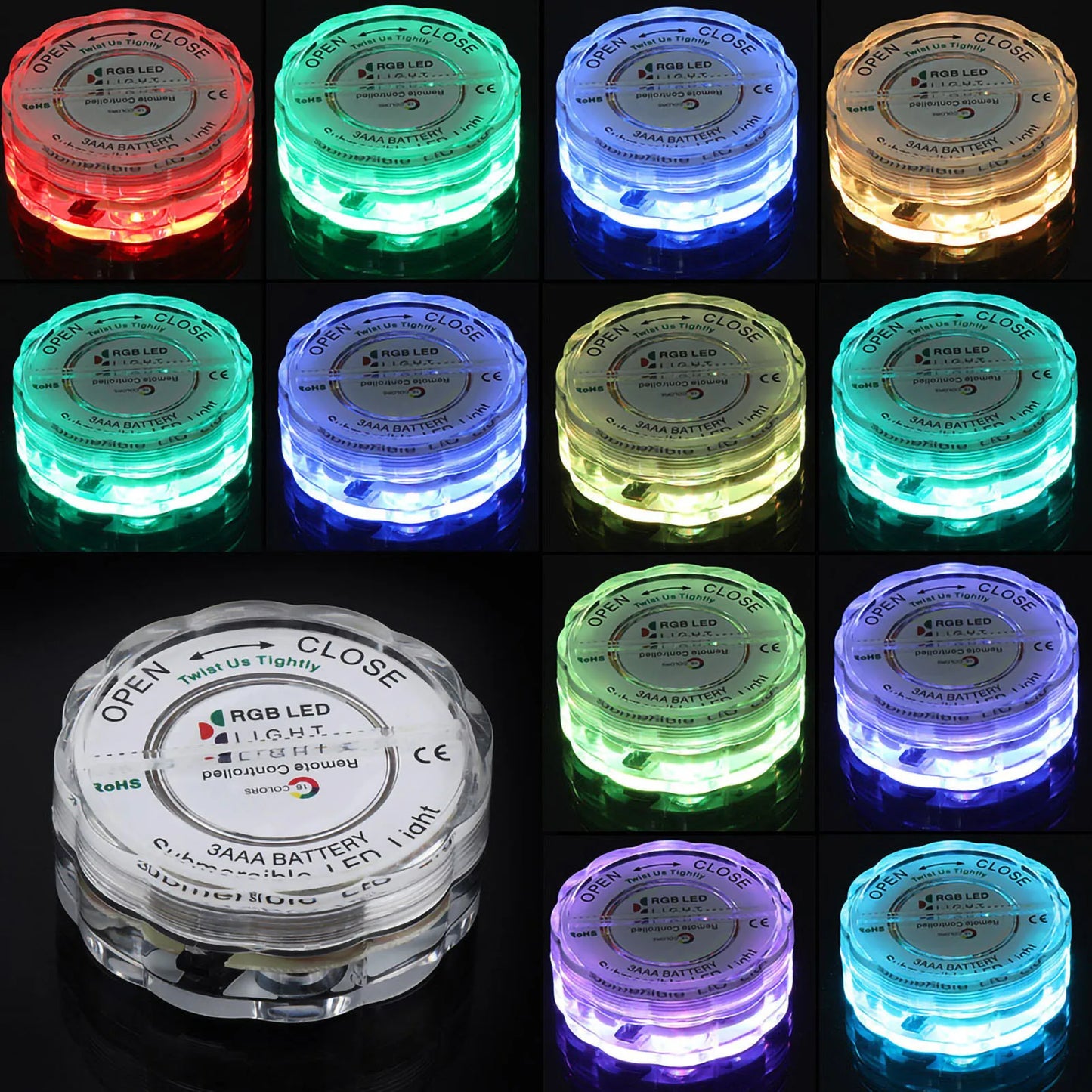 Swimming Pool Light Underwater Light /Set LED RGB Lights Waterproof Remote Control