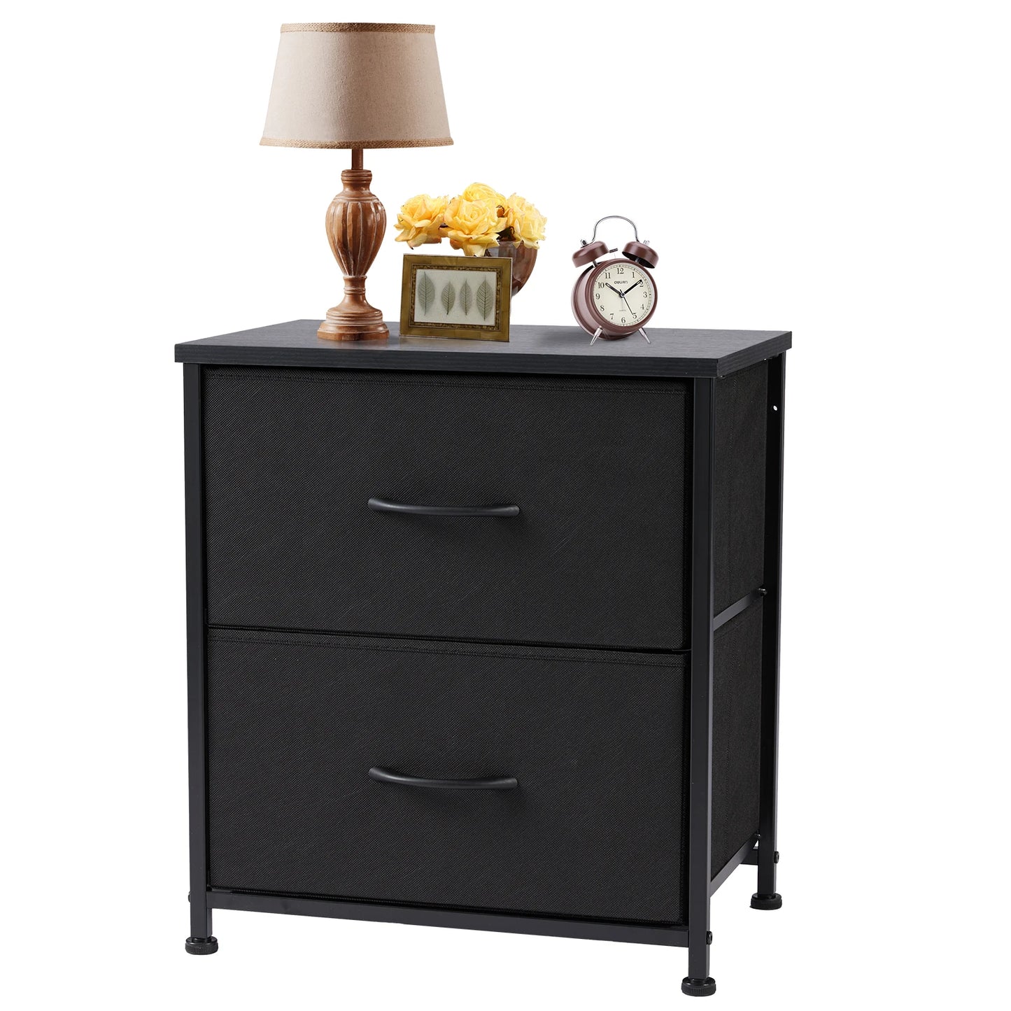 Nightstand Bedside Table Storage Chest Bedroom Furniture