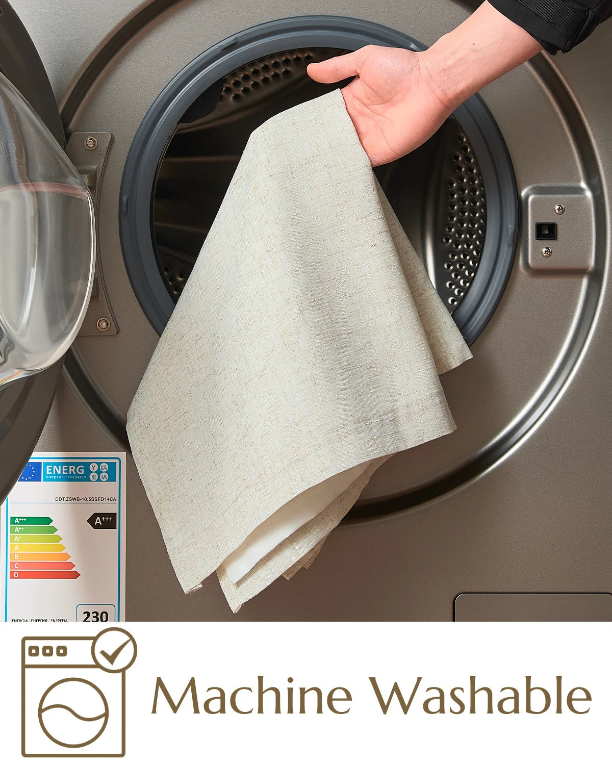 Tie Top Linen Small Window Curtains Light Filtering Privacy Half Window Drapes Living Room Bathroom Kitchen Cafe