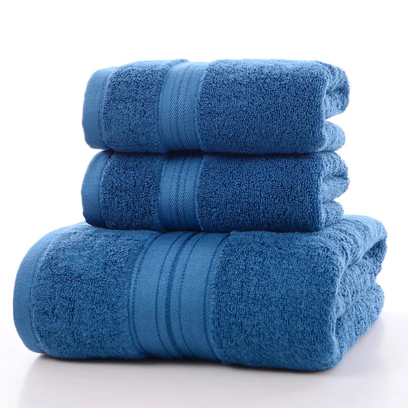 3pcs Set Bamboo Towel Bathroom  Hand Face Towel ,  Big Bath Towel , Bamboo Sport Towels