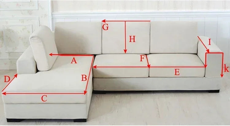 1PC Wave Striped Sofa Cover Solid Color Thicken Plush Non-slip Couch Slipcovers