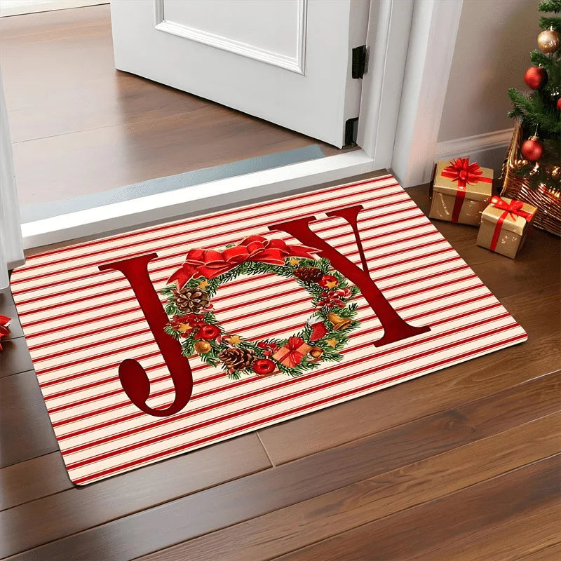 Christmas Carpet Door Merry Christmas Mat Santa Claus Outdoor Decorations Home 2025