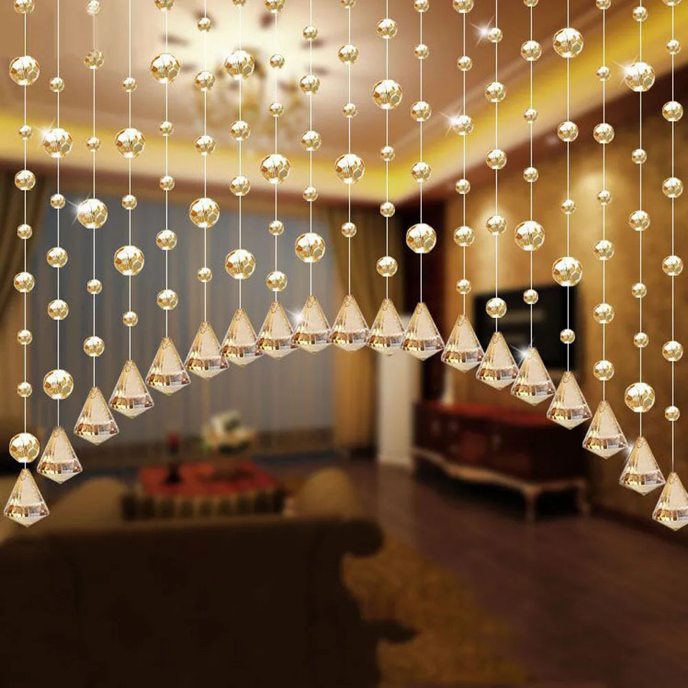 Fashion Crystal Glass Bead Curtain for Home Decor