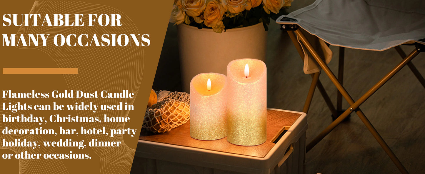 3pcs Pack LED Rechargeable Flameless Taper Candle Battery Operated