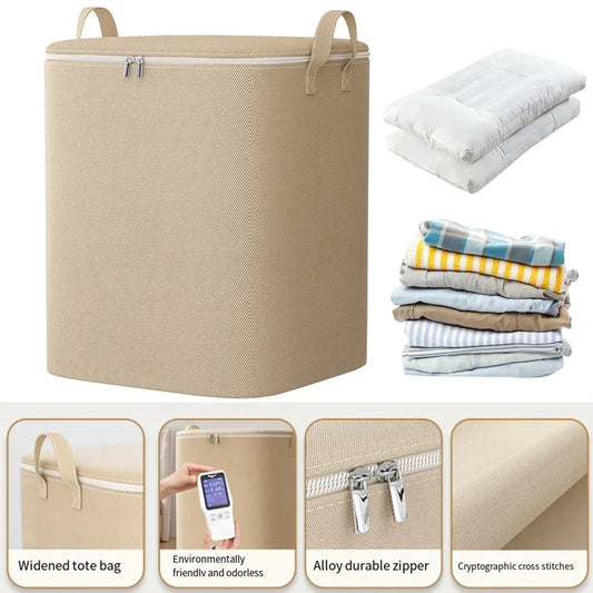 110/140L Clothes Storage Bag Extra Large Closet Organizer