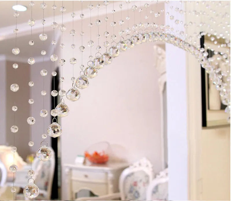 Fashion Crystal Glass Bead Curtain for Home Decor