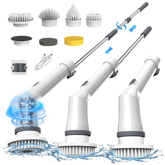 Electric Cleaning Brush 9 in 1 Multifunctional Wireless Rotatable Cleaning