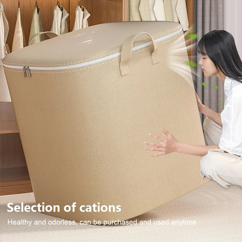 110/140L Clothes Storage Bag Extra Large Closet Organizer
