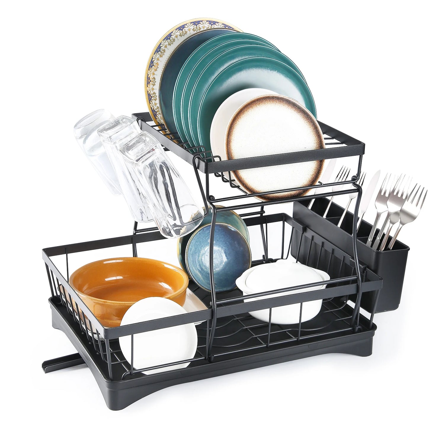 Large 2-tier dish drying rack/ kitchen draining rack
