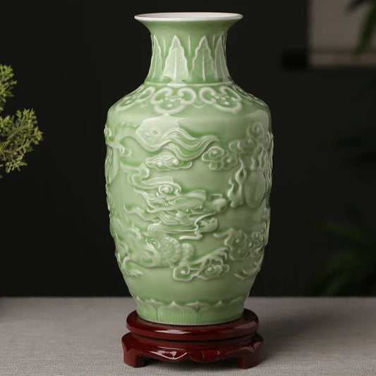 Chinese Zen Vase/ Home Decoration/AntiqueShelf Vase