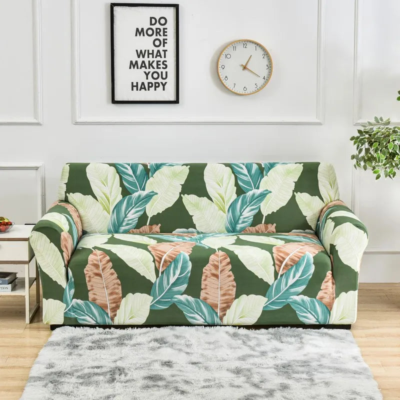 1pc Flower Printed Elastic Sofa Cover Antidirty Spandex Furniture Protector