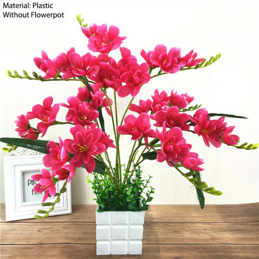 1Pc Artificial Orchid Flower Without Flower Pot  Flower Arrangement