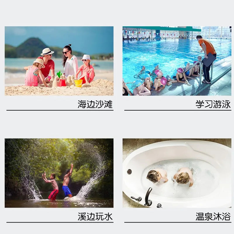 Hooded Kids Beach Towels Toddler Bath Towel Girls Boys Swim Cover-ups  Soft Microfiber Poncho