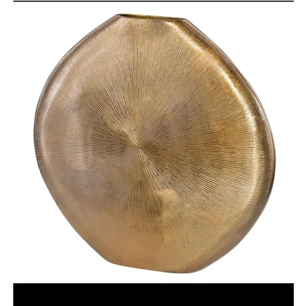 Gold Metal Vase Elegant Flower Vase Minimalist Design Durable