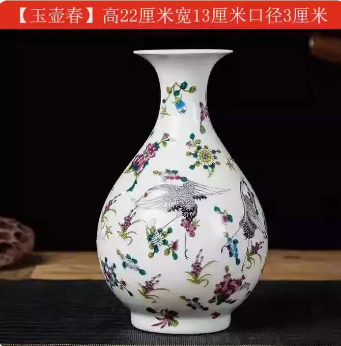 Jingdezhen-Black Porcelain Flower Vase, Crystal Glaze, Handmade,  Chinese Style