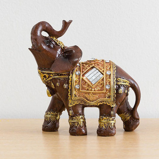 Lucky Elephant Decoration Statue Resin Elephant Ornaments