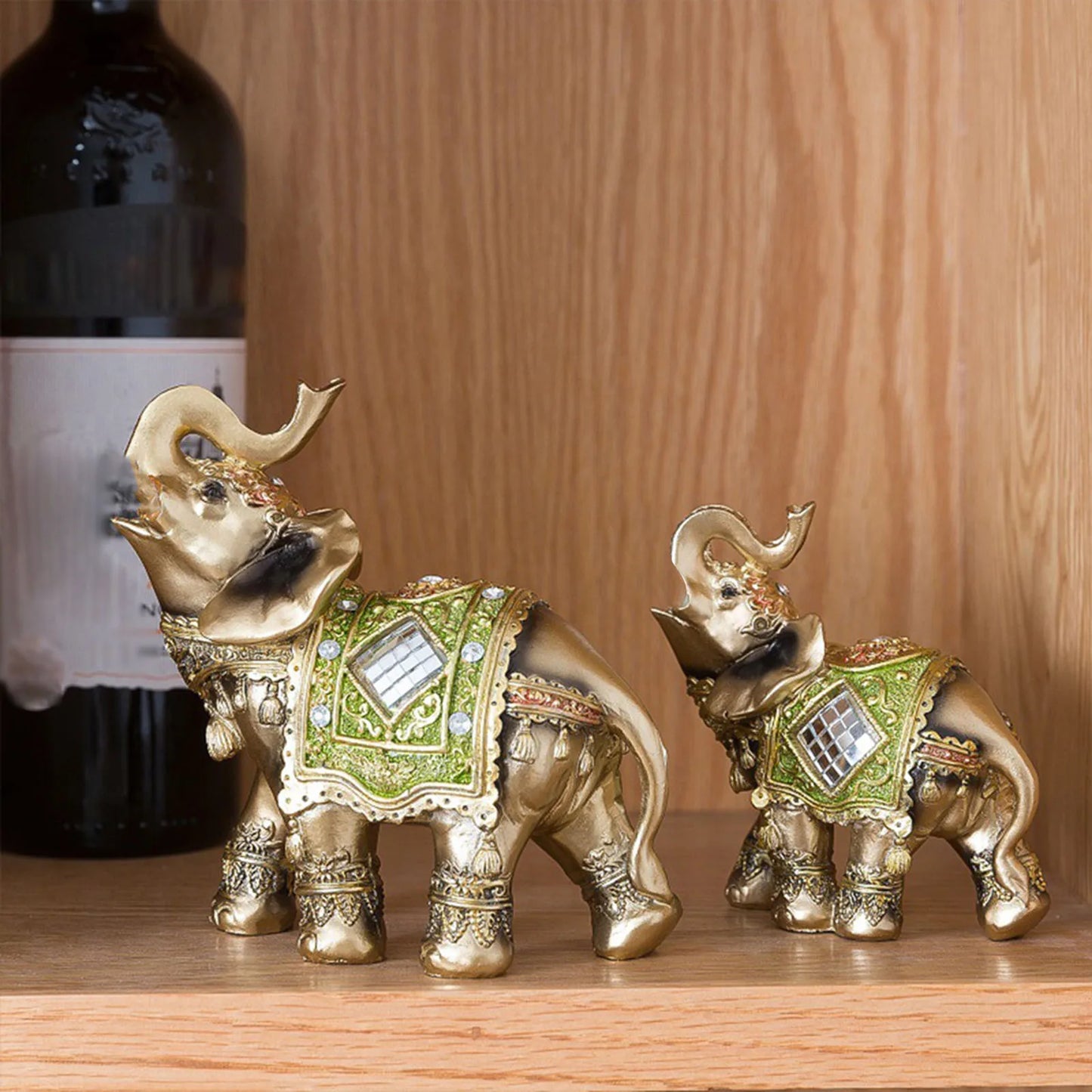 Lucky Elephant Decoration Statue Resin Elephant Ornaments