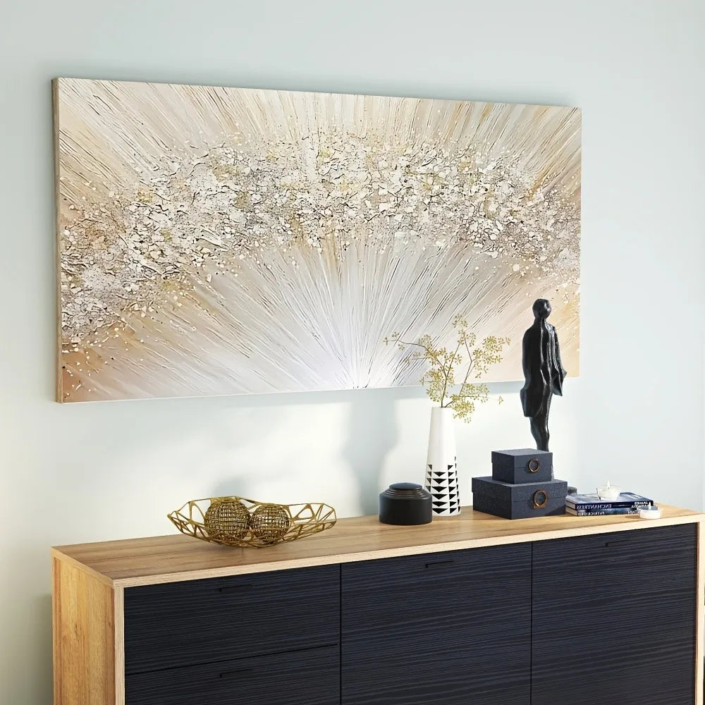 Twisting and bending of lines Visual flow in abstract painting solid frame