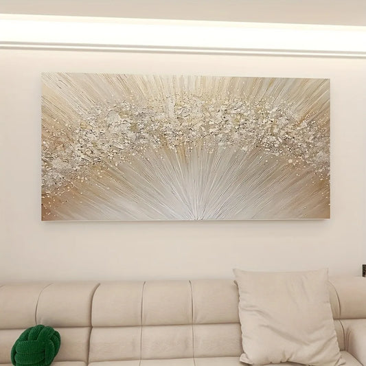 Twisting and bending of lines Visual flow in abstract painting solid frame