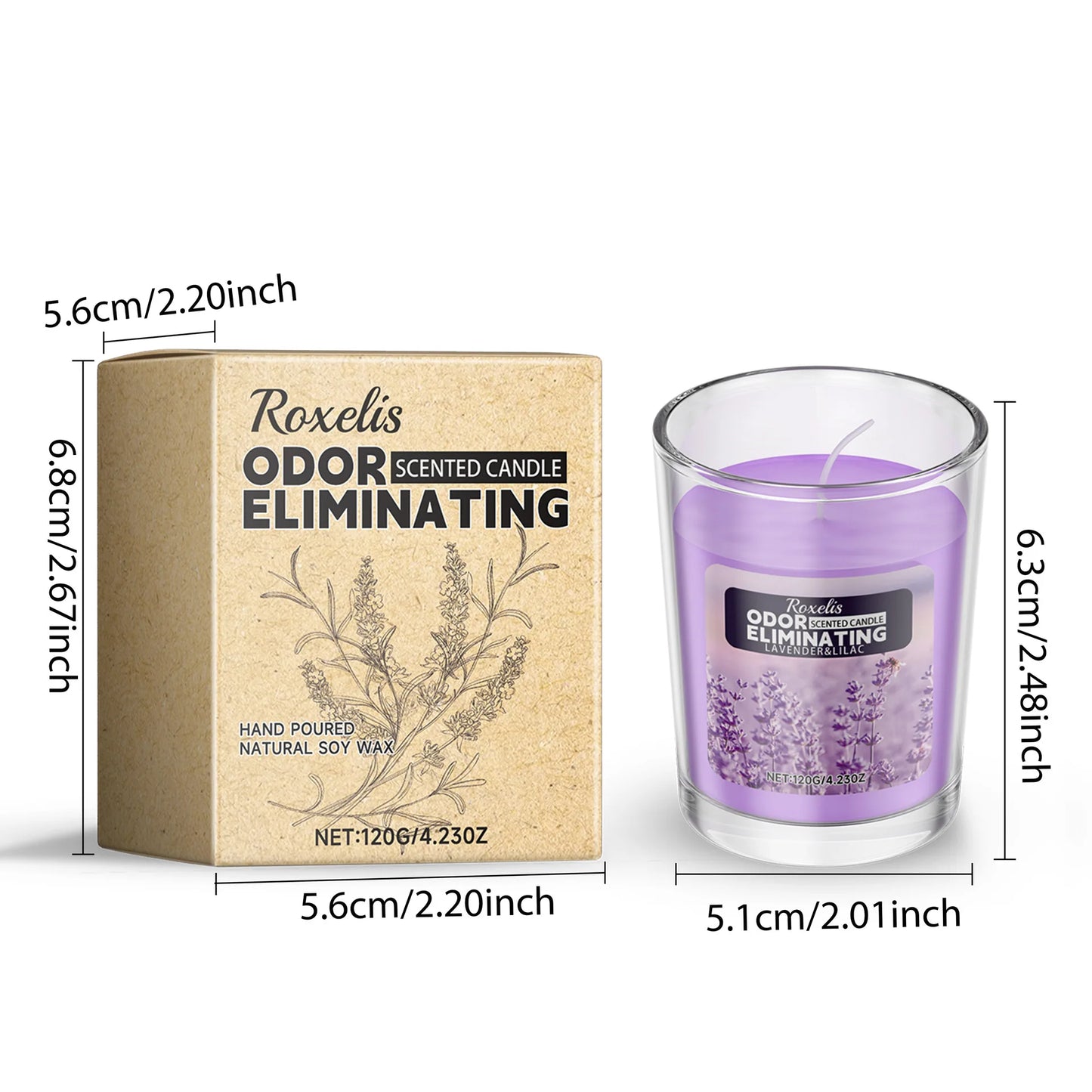 Lavender Aromatherapy Candle Romantic Dating Atmosphere Air Fresh Long Lasting Floral Scent