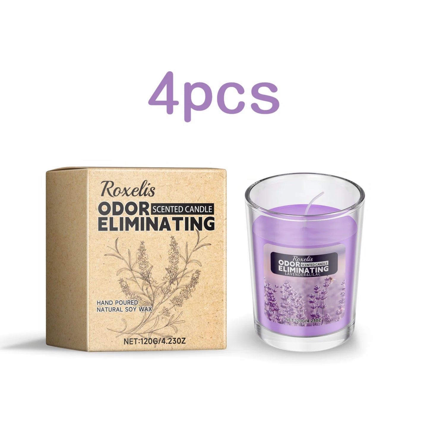 Lavender Aromatherapy Candle Romantic Dating Atmosphere Air Fresh Long Lasting Floral Scent