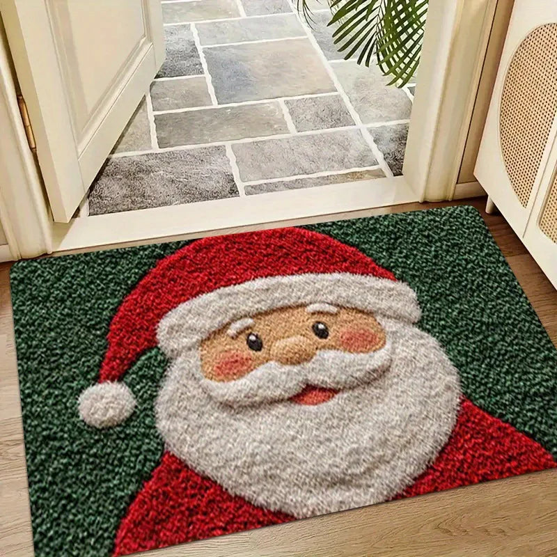 Christmas Carpet Door Merry Christmas Mat Santa Claus Outdoor Decorations Home 2025