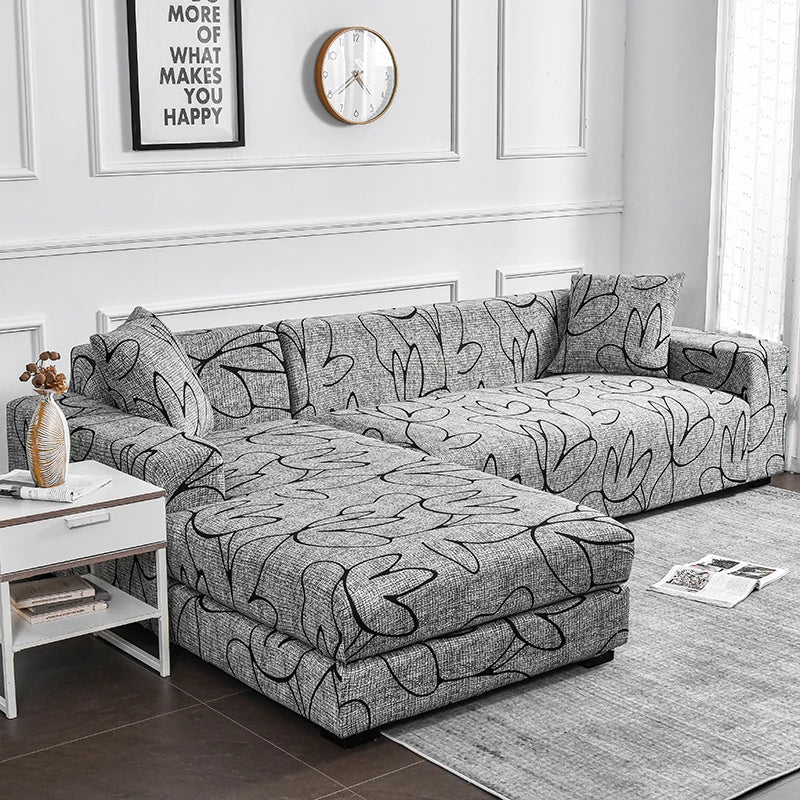 1pc Flower Printed Elastic Sofa Cover Antidirty Spandex Furniture Protector