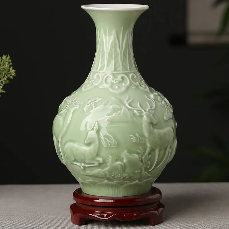 Chinese Zen Vase/ Home Decoration/AntiqueShelf Vase