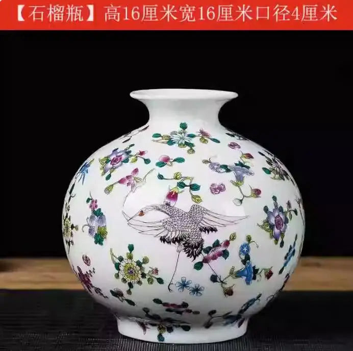 Jingdezhen-Black Porcelain Flower Vase, Crystal Glaze, Handmade,  Chinese Style