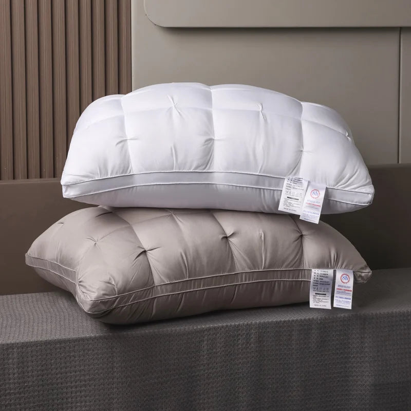 Luxurious 5-Star Hotel Quality Pillow 990g 20x30 Inches Deep Sleep Neck Support Non-Collapse High Pillow