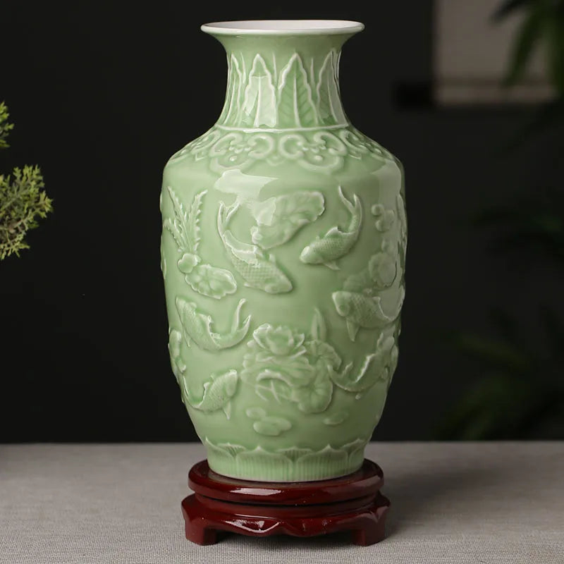 Chinese Zen Vase/ Home Decoration/AntiqueShelf Vase