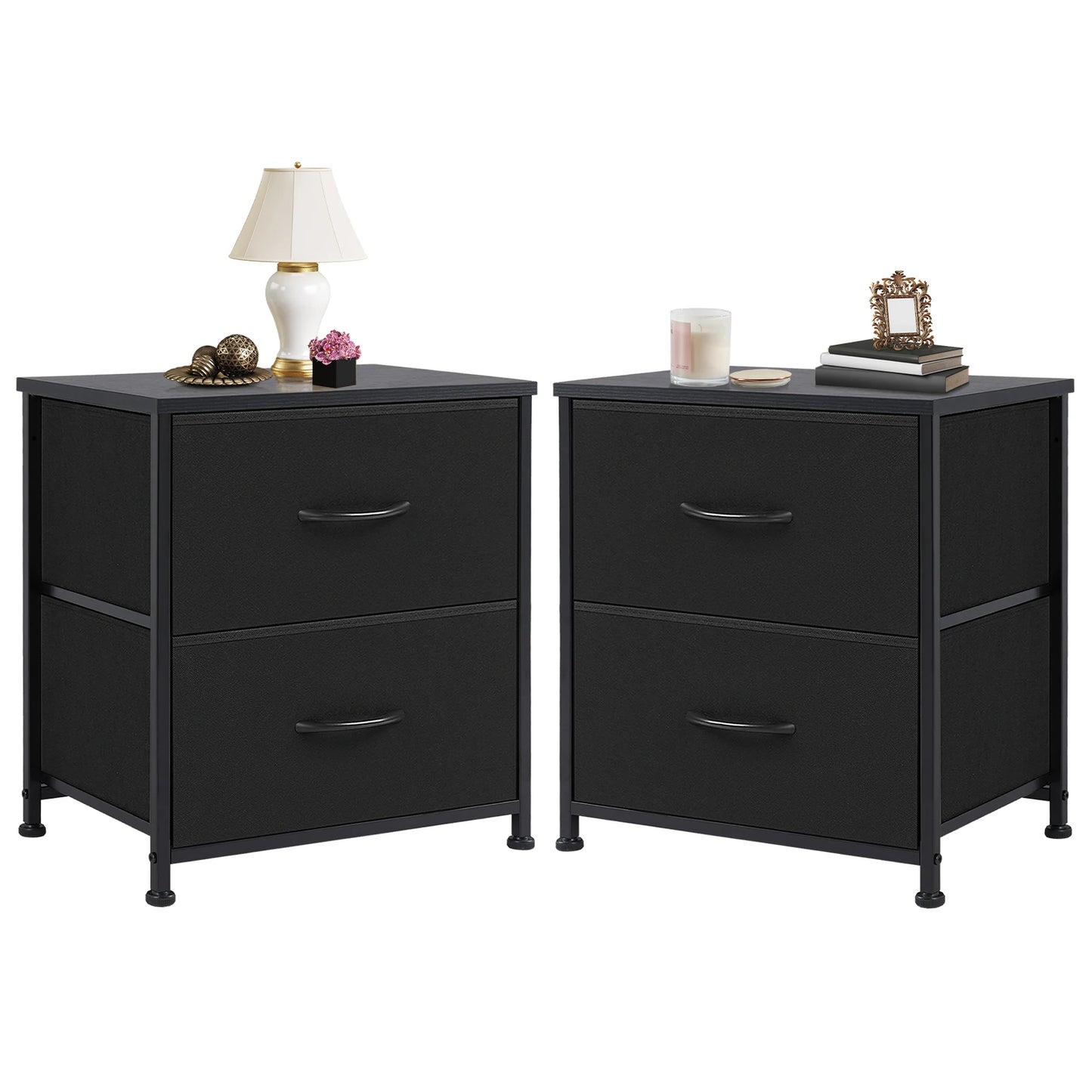 Nightstand Bedside Table Storage Chest Bedroom  Furniture