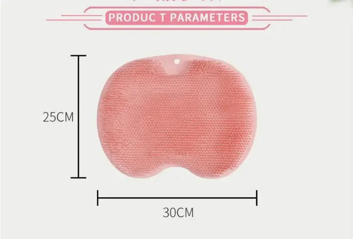 Foot & Back Scrubber Body Shower Reusable Silicone Brush Foot Wash Mat  Wall Mat Foot Bathing