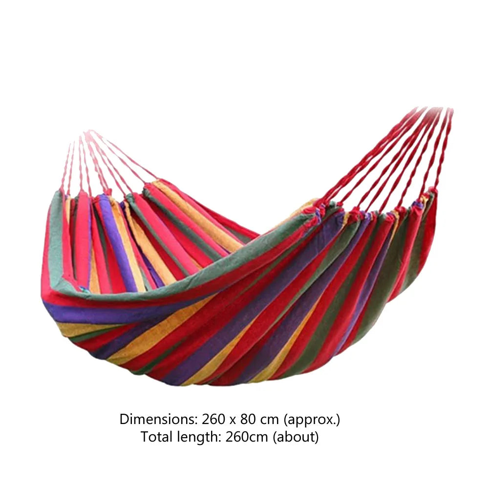 1-2 Person Fabric Hammock 264lbs Capacity  Pendant 102x32 in with Carry Bag