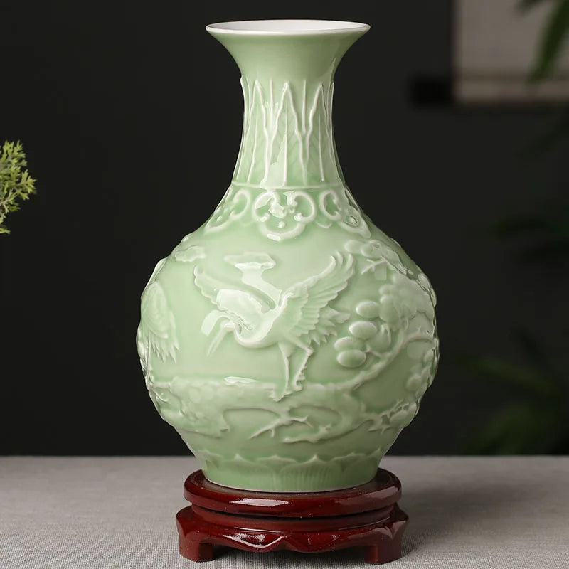 Chinese Zen Vase/ Home Decoration/AntiqueShelf Vase