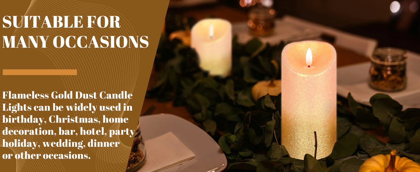 3pcs Pack LED Rechargeable Flameless Taper Candle Battery Operated