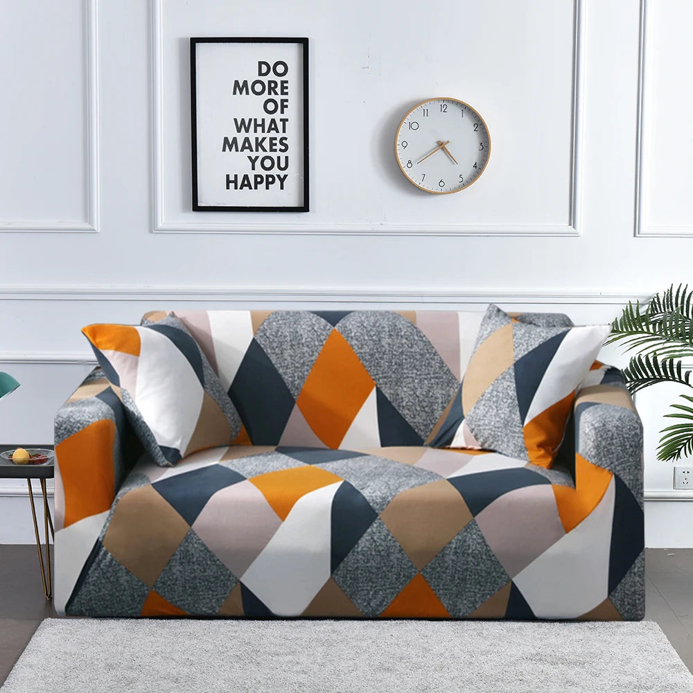 1pc Flower Printed Elastic Sofa Cover Antidirty Spandex Furniture Protector